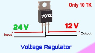 How to use 7812 Voltage Regulator IC  more ideas [upl. by Wolpert]