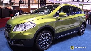 2015 Suzuki SX4 SCross All Grip  Exterior and Interior Walkaround  2014 Paris Auto Show [upl. by Nakre277]