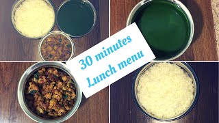 Easy 30 Min Lunch menu in Tamil8  Palak keerai kadayal  Cauliflower perattal எளிய மதிய உணவு 8 [upl. by Ardnahc699]