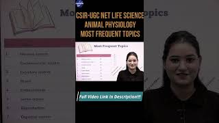 CSIR UGC NET Life Science  Unit7  Animal Physiology  Most Frequent Topics  Smart Approach [upl. by Marchak]