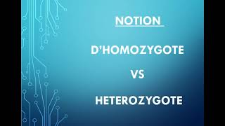 homozygote VS hétérozygote [upl. by Fen]