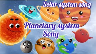 Planetary systemSolar system planets Song Solar system Song [upl. by Erdda]