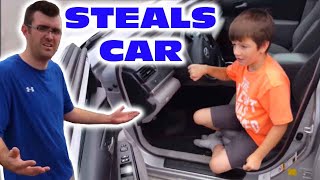 Kid Takes Uncles Car To Go To Mcdonalds SKIT [upl. by Manas765]