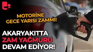 Akaryakıtta zam yağmuru devam ediyor Motorine gece yarısı zammı [upl. by Roderigo]