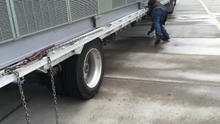 Trucking  How to secure a large AC unit  LoShawn Parks [upl. by Drageruaeb]