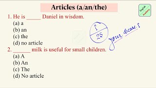 ArticleAAnThe practice set5articles englishacademy ssc mts chsl articles [upl. by Bendicta]