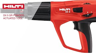 Fastening on Steel Hilti DX 5GR PowerActuated Tool [upl. by Acir]