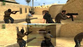 Counter Strike Source  Split Screen [upl. by Bonnette913]