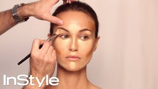 How to Contour Your Face in 5 Easy Steps  Makeup Tutorial  InStyle [upl. by Enois]