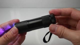 Unboxing UV Curing LED Torch Light with 9LED using 3 x AAA Batteries Not included [upl. by Sothena]