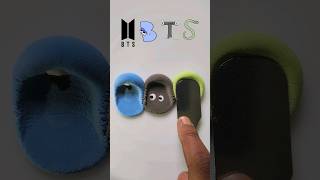 Colour mixing dough ASMR colormixing art satisfying alphabetlore bts [upl. by Ariaes]