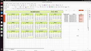 LibreOffice Calc 12bis creare uno scadenzarioappendice [upl. by Ainod]