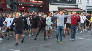 Football fans arrested in Dublin after Englands 20 win over Ireland  AFP [upl. by Nagud971]