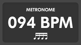 94 BPM  Metronome  16th Notes [upl. by Kahl]