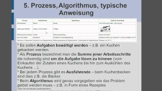 5 Prozess Algorithmus typische Anweisung [upl. by Yelsel81]