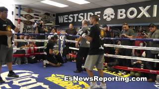 Lucas Mattysse Full Training On The Mitts [upl. by Airdni935]