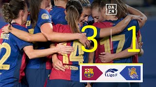 FC Barcelona vs Real Sociedad 31  Resumen y goles  Highlights Liga F [upl. by Goldston]