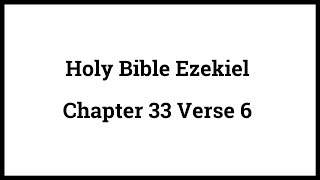 Holy Bible Ezekiel 336 [upl. by Refinnej]