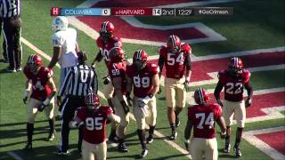 Game Recap  Harvard Football vs Columbia  Nov 8 2014 [upl. by Moncear236]