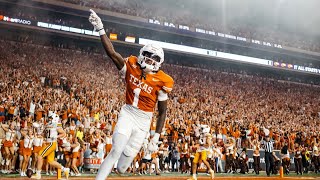 Xavier Worthy  Texas Longhorns Wide Receiver  2023 Junior Highlights [upl. by Nodnalb]