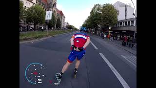 50ieth BMW Berlin Marathon Inline skating 28092024 Group D time 12934 Full race [upl. by Yaresed830]