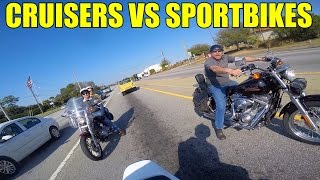 Cruisers VS Sport Bikes [upl. by Giuditta]