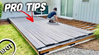 How To Build A Low Profile Deck Patio Part 2 of 2 [upl. by Anyalram]