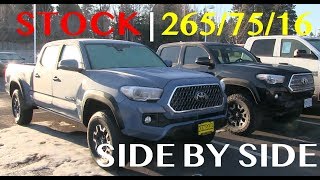 Stock Tacoma vs 21 Lift amp 26575r16 Tires [upl. by Toomin234]