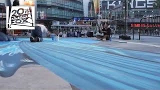 Life of Pi 3D Chalk Art at LA Live  20th Century FOX [upl. by Nahsyar554]