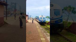 Wellawatte Railway Station  Colombo Sri Lanka 🇱🇰 travel train beach [upl. by Ainigriv]