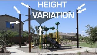 Height Variation in a Shade Sail [upl. by Mila]