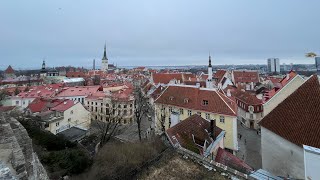 Tallinn Estonia trip from Helsinki Finland • spring walk tour ofw vlogs early March 2024 [upl. by Llerehc]