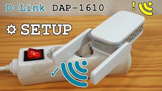 DLink DAP1610 WiFi extender dual band • Unboxing installation configuration and test [upl. by Nolrah230]