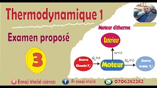 Examen proposé 3 thermodynamique [upl. by Nwahsar]