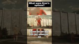 What were Erens Options besides the Rumbling aot anime erenyeager [upl. by Wenda]