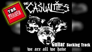 The Casualties  We are all we have  Guitar Backing Track [upl. by Ahsinet483]