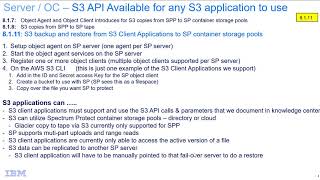 IBM Spectrum Protect 8111 – S3 API support for S3 Client Applications – Demo [upl. by Aztiley219]