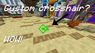 How to use custom crosshair in onix client minecraftclient minecraft minecraftbedrock [upl. by Alaunnoif]