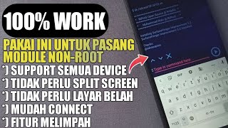 PASTI WORK 100 UNTUK PASANG MODULE NONROOT  CARA MENGGUNAKAN BUGJAEGER DI DEVICE ANDROID TANPA PC [upl. by Alyl]