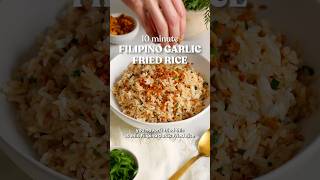 10 min Filipino Garlic Fried Rice 🤤 recipe [upl. by Bodi]