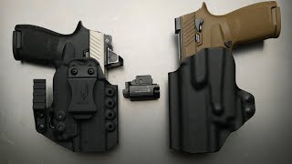 New Holsters for Sig Sauer P320 with Olight PLMini 2 Valkyrie  OWB and IWB [upl. by Laural]