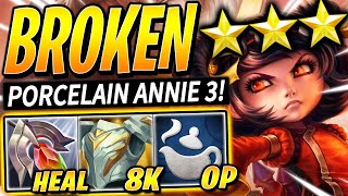 3 STAR PORCELAIN ANNIE is UNKILLABLE BROKEN  RANKED Best Comps  TFT Guide  Teamfight Tactics [upl. by Paxton]