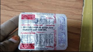 Althrocin 500 mg tablet  Erythromycin tablet  Erythromycin stearate tablet ip 250 althrocine [upl. by Eizle801]