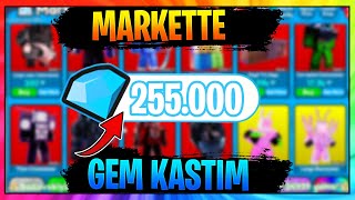 MARKETTE 255000 💎 GEM KASTIM NELER SATTIM  🚽 Roblox Skibidi Toilet Tower Defense [upl. by Judas]