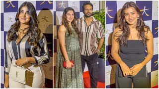 Celebrities at KoKo Restaurant Launch in Hyderabad  Hebha Patel  Dimple Hayati  Adarsh Wife Entry [upl. by Hamaso]