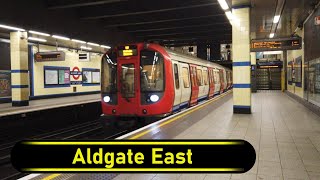 Tube Station Aldgate East  London 🇬🇧  Walkthrough 🚶 [upl. by Ahsiele]