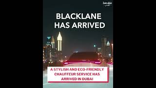 The leading Chauffeur Hailing service Blacklane has launched its first all electric fleet in Dubai [upl. by Loraine468]