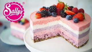 Fruchtige Amarettini Torte  No Bake Eistorte  Sallys Welt [upl. by Berfield310]