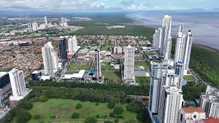 Epic Drone Flight Over Costa del Este Stunning Views Ending at Town Center Panama [upl. by Eniamej]