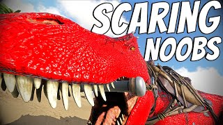 How We INTIMIDATED NOOBS Into Giving Us CARNO CAVE  Ark [upl. by Joanie]